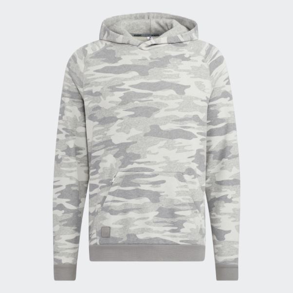 Adidas Go-to Camouflage Sweat à Capuche Gris Moyen