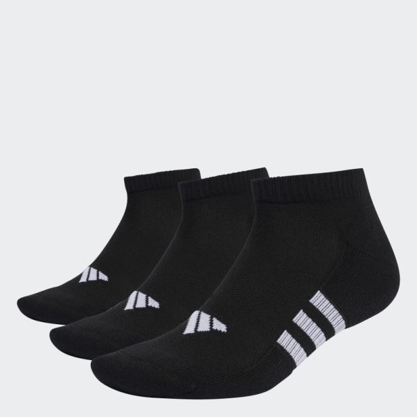 Chaussettes Basses Adidas Performance Amorties Noires 3 Paires