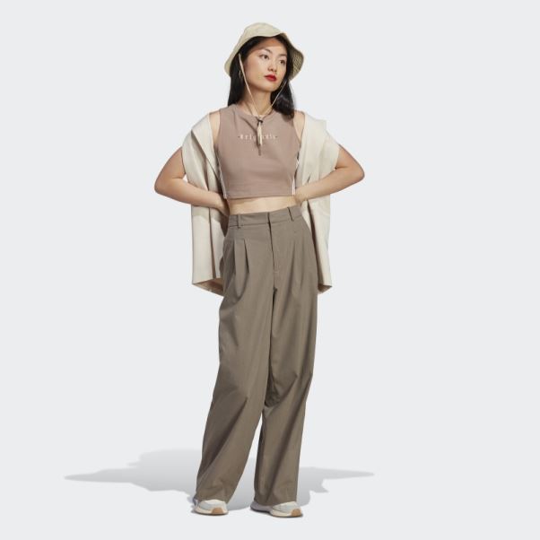Débardeur Marron Crayeux Adidas