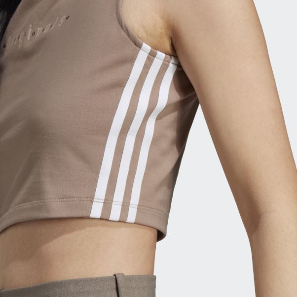 Débardeur Marron Crayeux Adidas