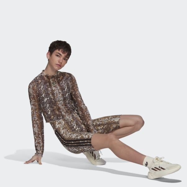Adidas Top En Maille Serpent Blanc