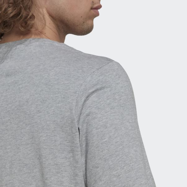Tee Shirt Essentials Camo Gris Moyen Adidas