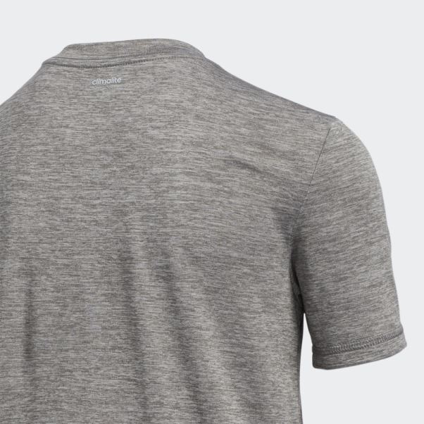 Chiné écusson De Sport Tee Gris Moyen Adidas