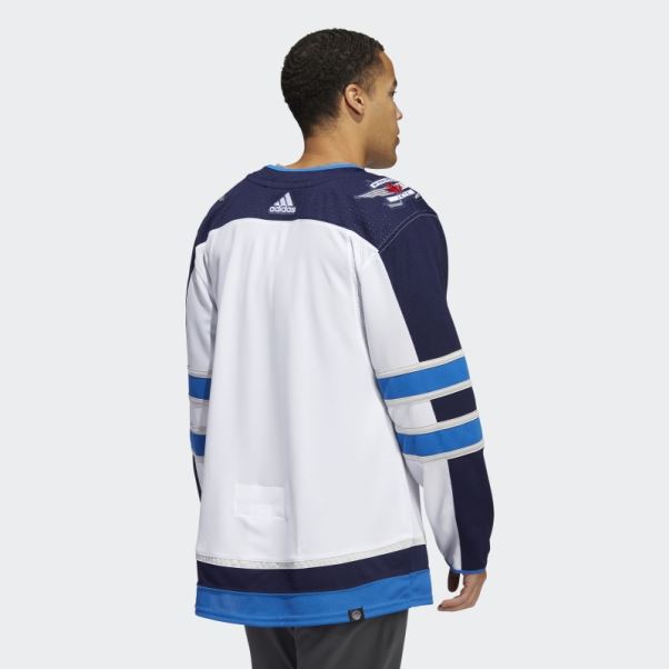 Maillot Adidas Jets Away Authentique Pro Blanc