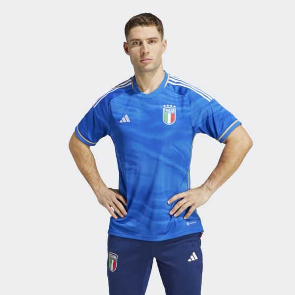 Adidas Maillot Domicile Italie 23 Bleu