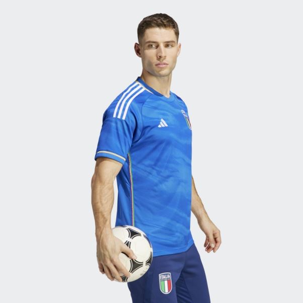Maillot Domicile Italie 23 Bleu Adidas Fashion