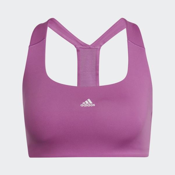 Soutien-gorge à Maintien Moyen Adidas Powerimpact Training Lilas