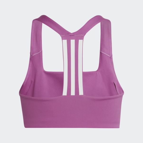 Soutien-gorge à Maintien Moyen Adidas Powerimpact Training Lilas