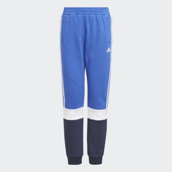 Pantalon De Jogging Adidas Essentials Colorblock Mode Bleu Audacieux