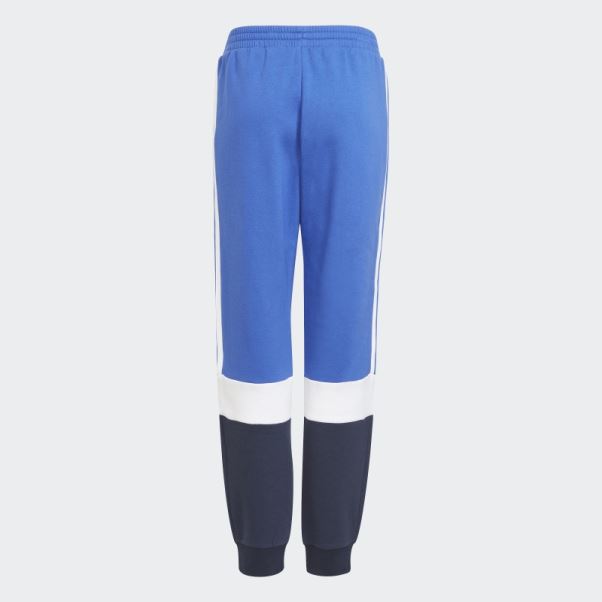 Pantalon De Jogging Adidas Essentials Colorblock Mode Bleu Audacieux
