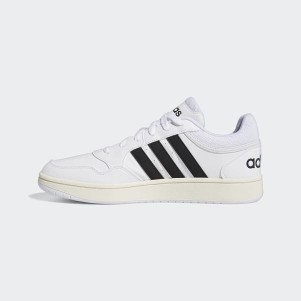 Adidas Hoops 3.0 Low Classic Vintage Chaussures Blanc