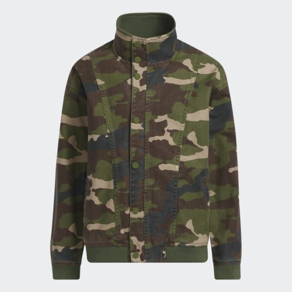 Adidas Veste En Toile Imprimé Camouflage