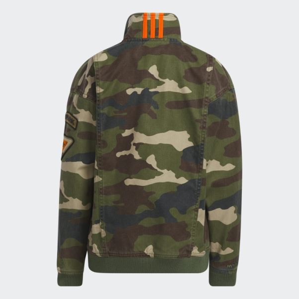 Veste En Toile Imprimé Camouflage Adidas