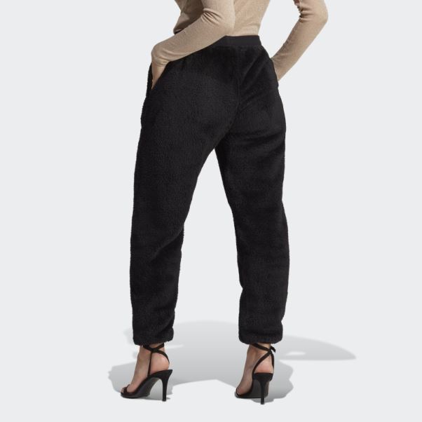Pantalon Adidas Essentials+ Pelucheux Noir