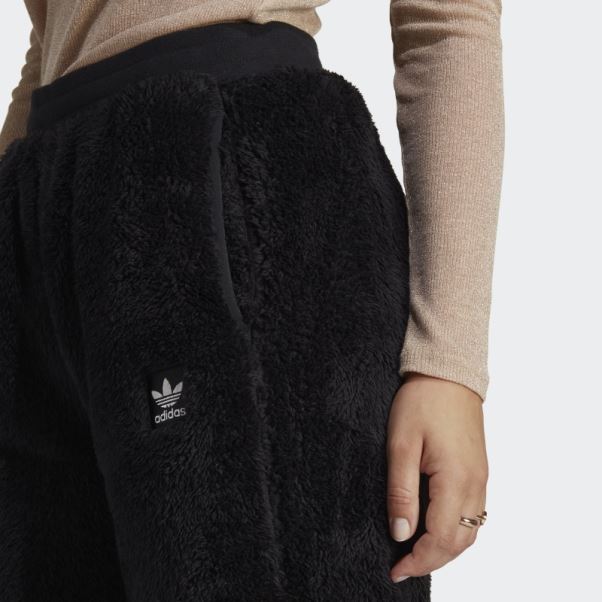 Pantalon Adidas Essentials+ Pelucheux Noir