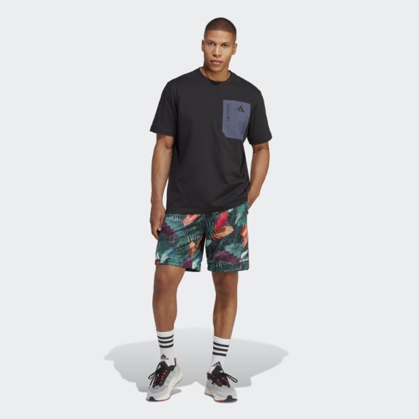 T-shirt Lifestyle All Blacks Rugby Adidas Noir
