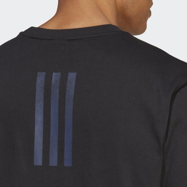 T-shirt Lifestyle All Blacks Rugby Adidas Noir