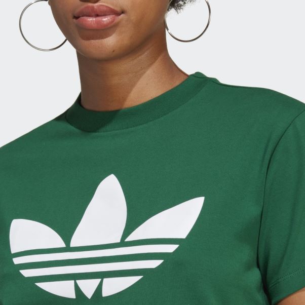 Tee Shirt Adidas Adicolor Classics Trèfle Vert Foncé
