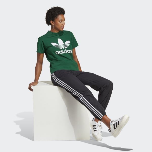 Adidas Adicolor Classics T-shirt Trèfle Vert Foncé