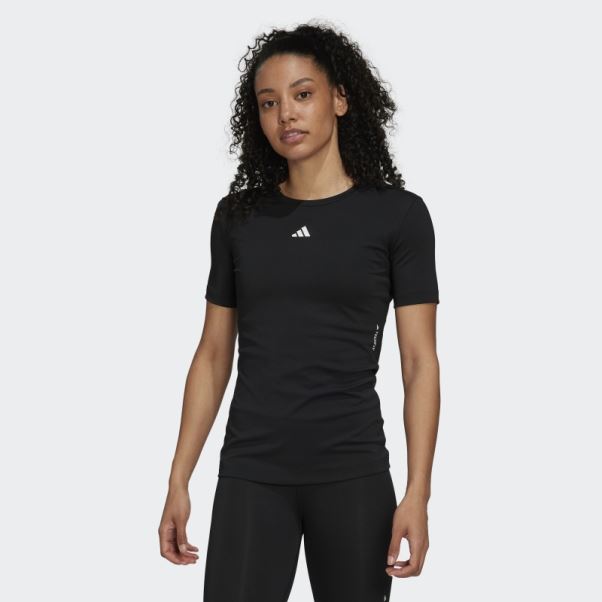 T-shirt D'entraînement Techfit Noir Adidas