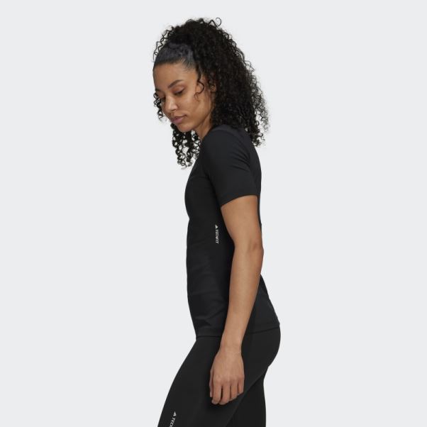 T-shirt D'entraînement Techfit Noir Adidas