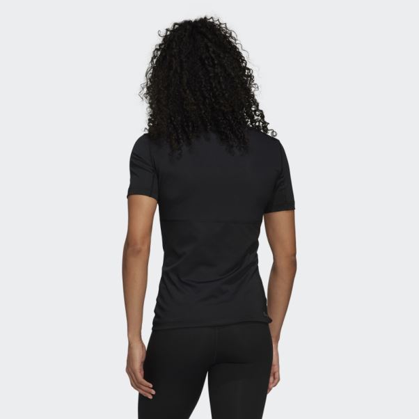 T-shirt D'entraînement Techfit Noir Adidas