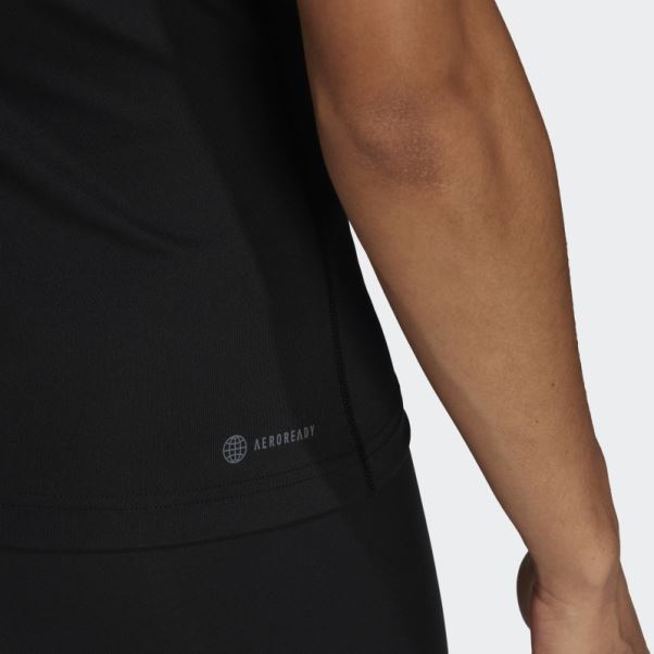 T-shirt D'entraînement Techfit Noir Adidas