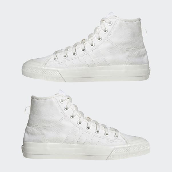Chaussures Adidas Nizza Rf Hi Blanches