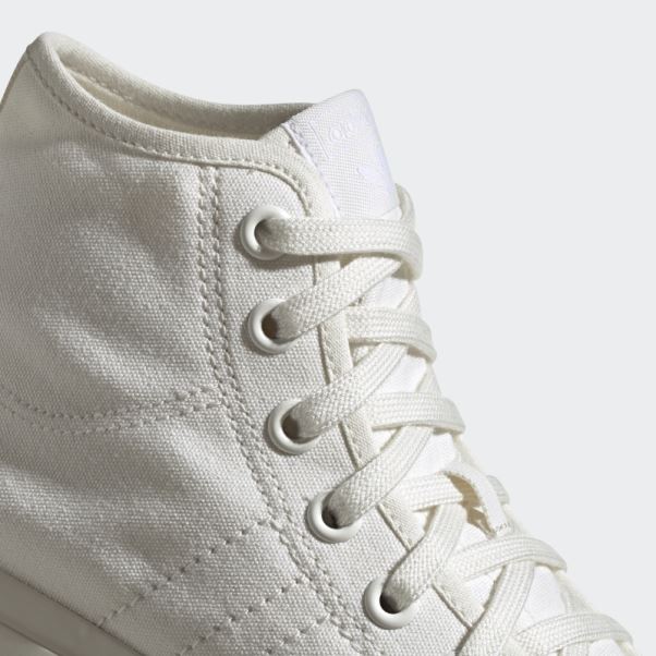 Chaussures Adidas Nizza Rf Hi Blanches