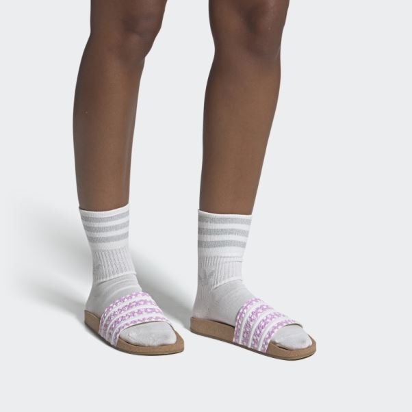 Adilette Slides Adidas Lilas