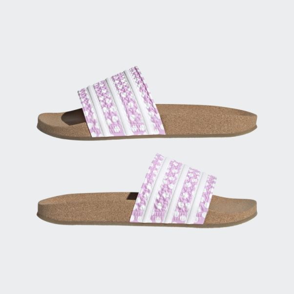 Adilette Slides Adidas Lilas