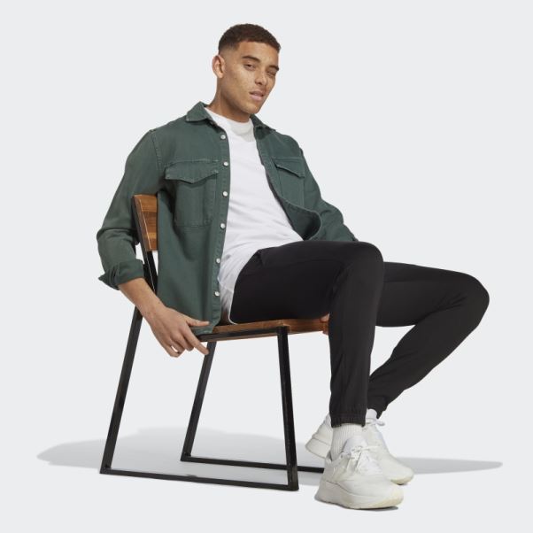 Pantalon De Sport Fuselé En Jersey Simple Essentials Noir Adidas