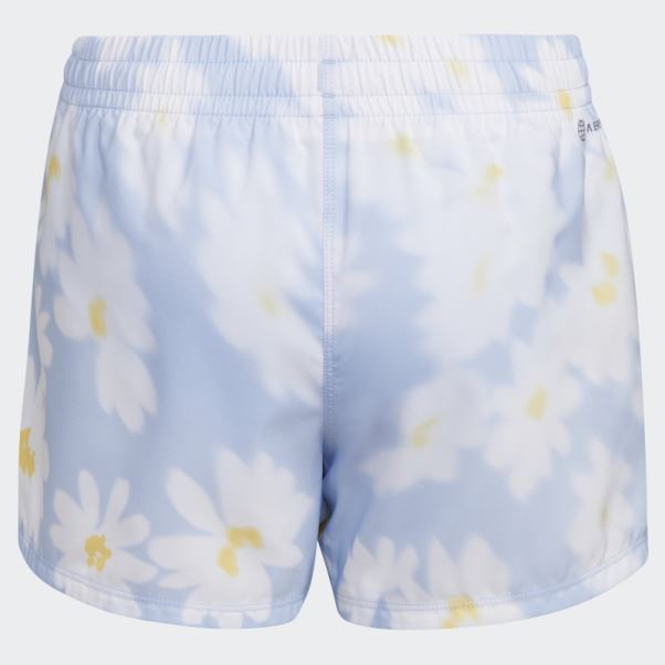 Aop Wovn Pacer Short23 Adidas Bleu Aube