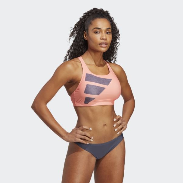 Bikini Big Bars Adidas Corail