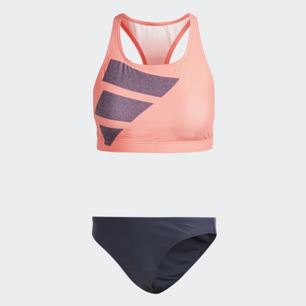 Bikini Big Bars Adidas Corail