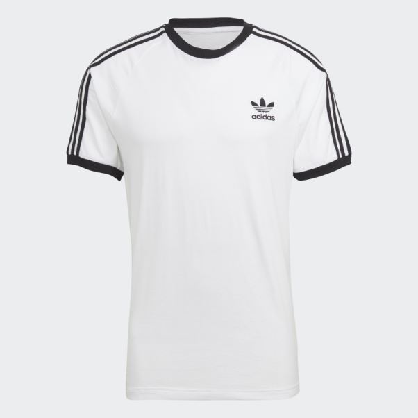 T-shirt Adidas Adicolor Classics 3 Bandes Blanc