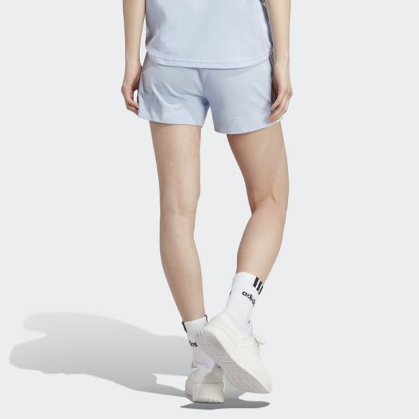 Adidas Essentials Slim 3-stripes Short Bleu Aube