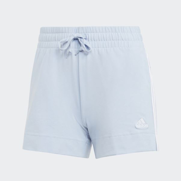 Adidas Essentials Slim 3-stripes Short Bleu Aube