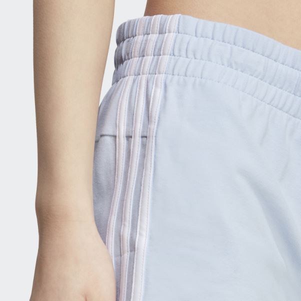 Adidas Essentials Slim 3-stripes Short Bleu Aube