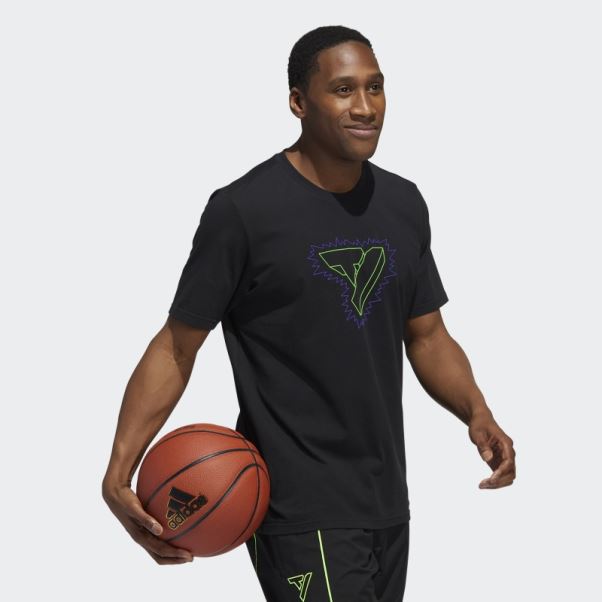 T-shirt Graphique Adidas Trae Noir