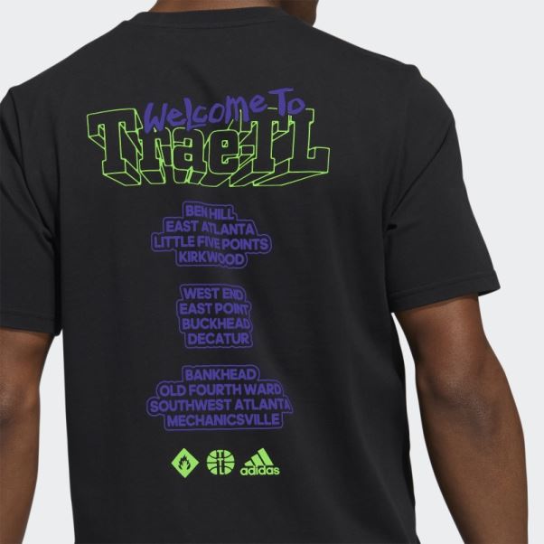 T-shirt Graphique Adidas Trae Noir