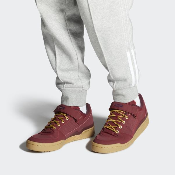 Forum Low Chaussures Bordeaux Adidas
