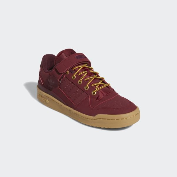 Forum Low Chaussures Bordeaux Adidas