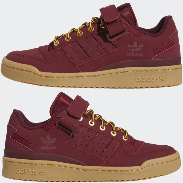 Forum Low Chaussures Bordeaux Adidas