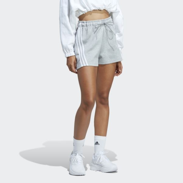 Adidas Short Gris Moyen Future Icons à 3 Bandes