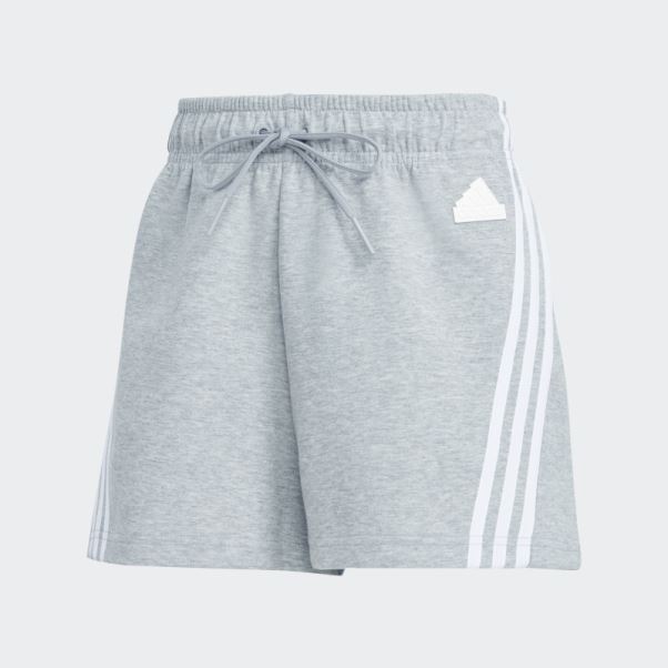 Adidas Short Gris Moyen Future Icons à 3 Bandes