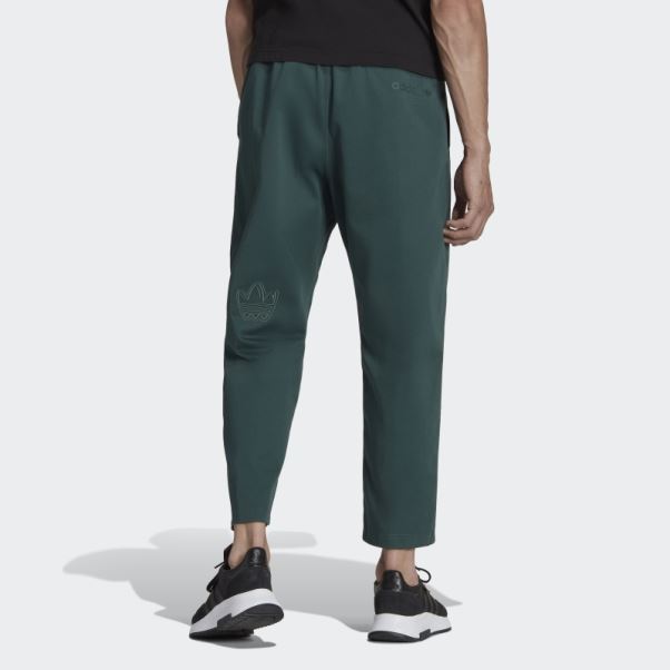 Pantalon Chino Graphique Campus Adidas Vert Minéral