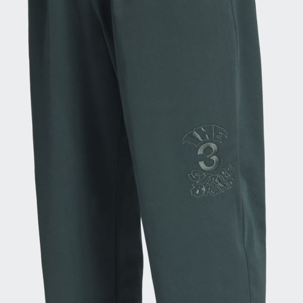 Pantalon Chino Graphique Campus Adidas Vert Minéral