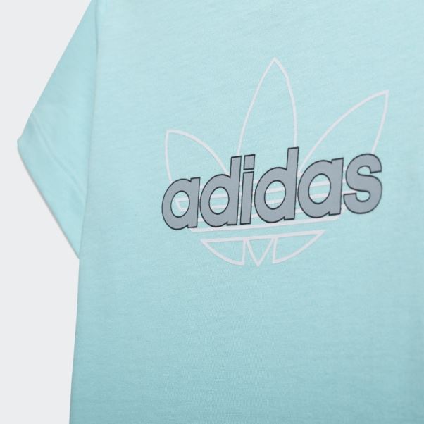 T-shirt Graphique Adidas Sprt Collection Aqua