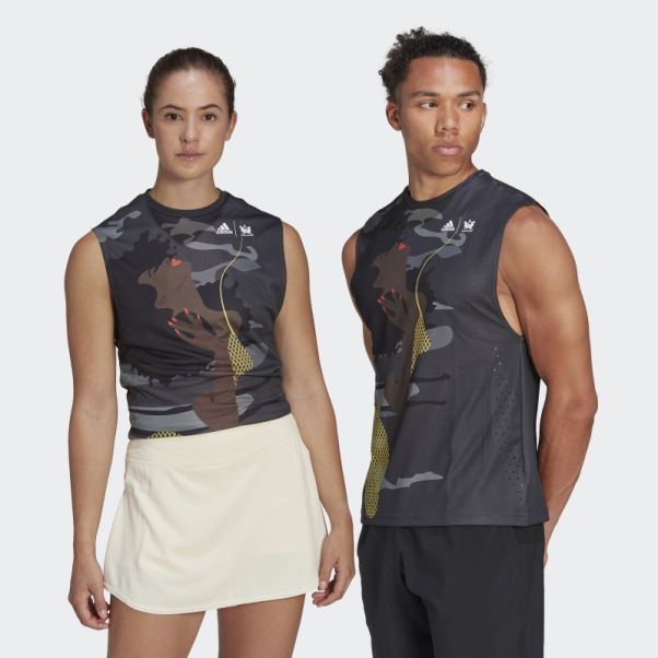T-shirt Sans Manches Carbone Tennis New York (non Genré) Adidas